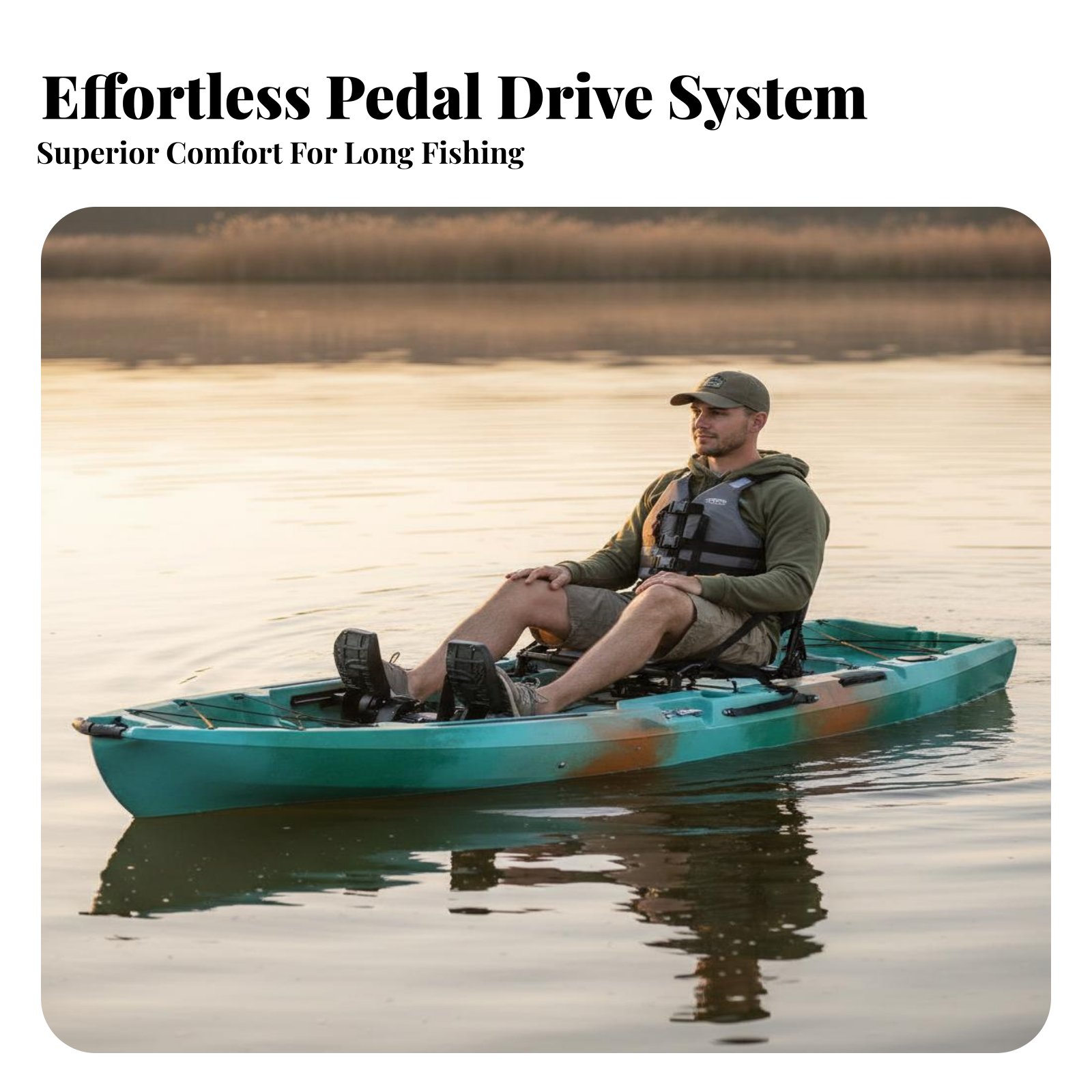 Łódź wędkarska z napędem pedał – Fishing Kayak Sit On Top recenzja i cena