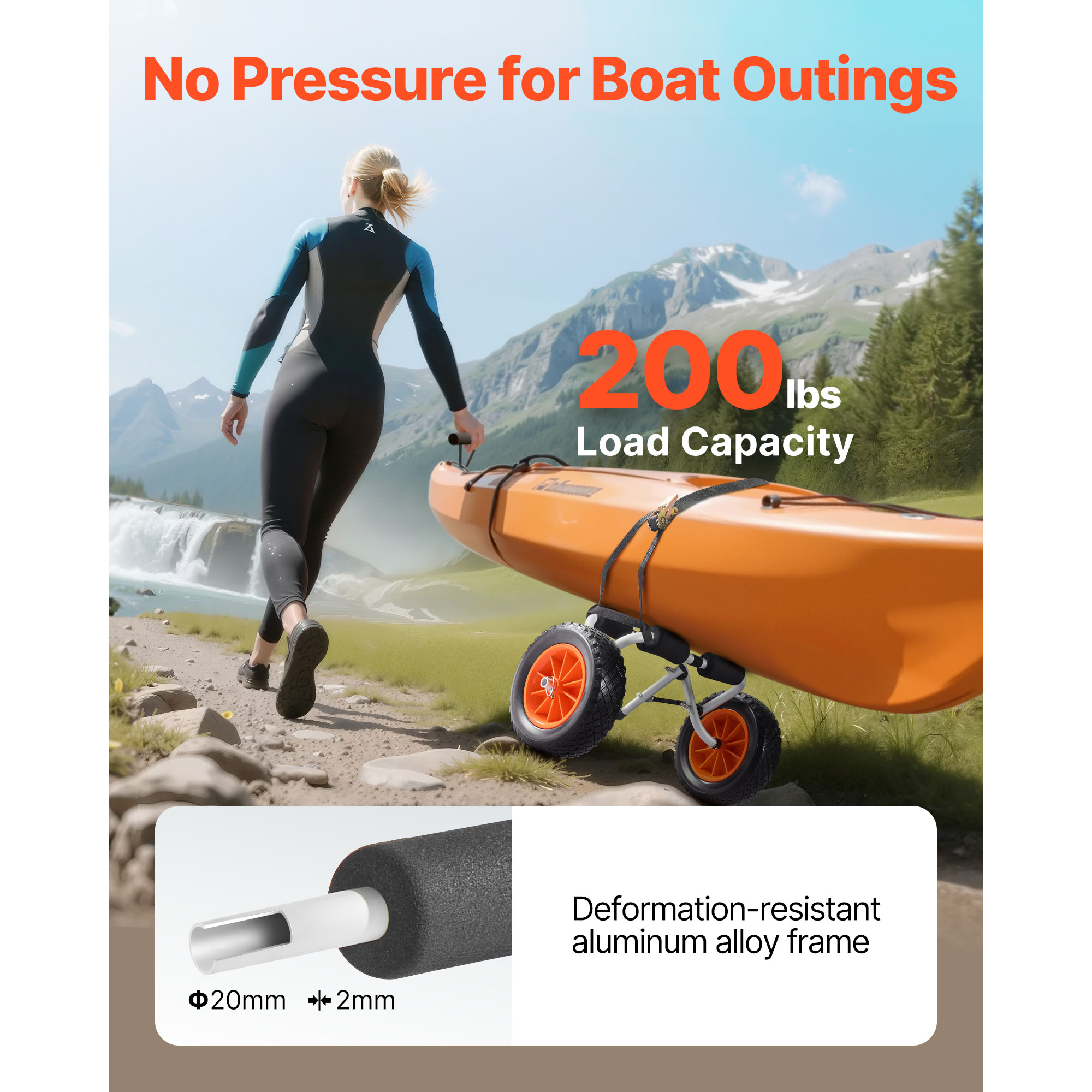 Wózek do kajaka SucceBuy 200 l – Fishing Kayak Crate recenzja i cena
